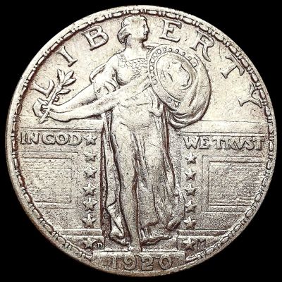 1920-D Standing Liberty Quarter CLOSELY UNCIRCULAT
