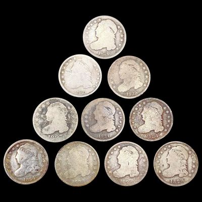 [10] Cap Bust Dimes [1827, [3] 1829, [3] 1834, [2]