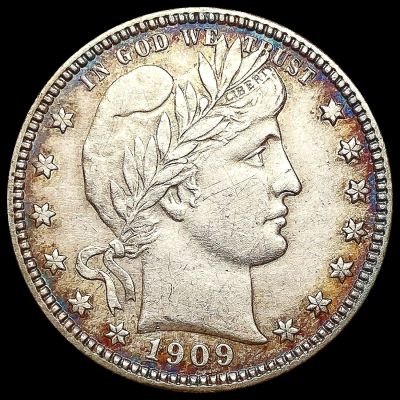 1909-D Barber Quarter CLOSELY UNCIRCULATED