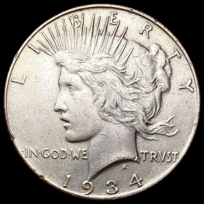 1934 Silver Peace Dollar CLOSELY UNCIRCULATED