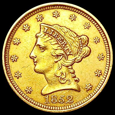 1852 $2.50 Gold Quarter Eagle CLOSELY UNCIRCULATED