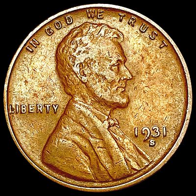 1931-S Wheat Cent CLOSELY UNCIRCULATED