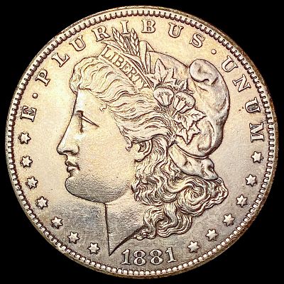 1881-CC Morgan Silver Dollar CHOICE AU