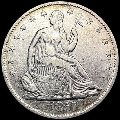 1857-O Seated Liberty Half Dollar CLOSELY UNCIRCULATED