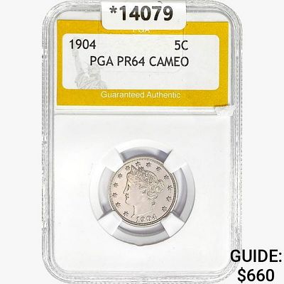 1904 Liberty Victory Nickel PGA PR64 CAMEO