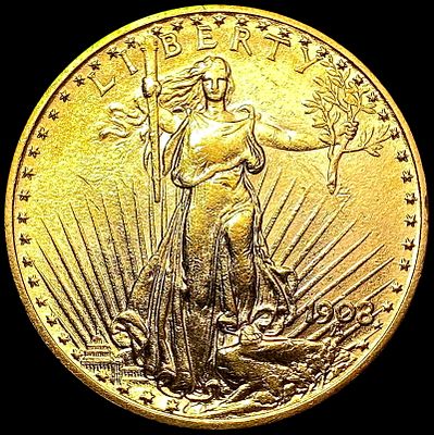 1908 $20 Gold Double Eagle UNCIRCULATED