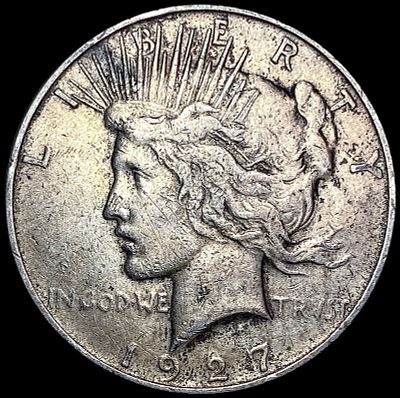1927-D Silver Peace Dollar LIGHTLY CIRCULATED