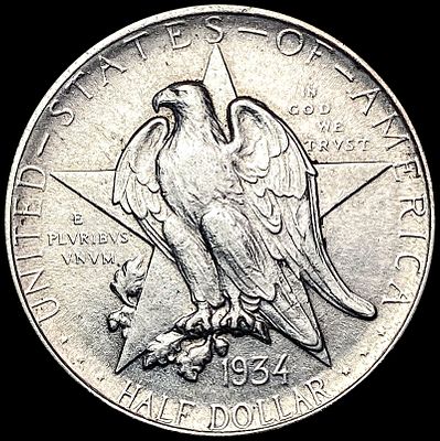 1934 Texas Half Dollar CHOICE AU