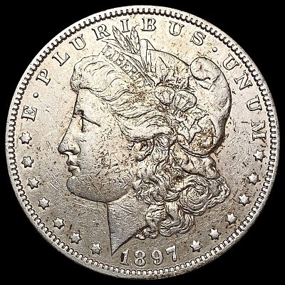 1897-O Morgan Silver Dollar NEARLY UNCIRCULATED
