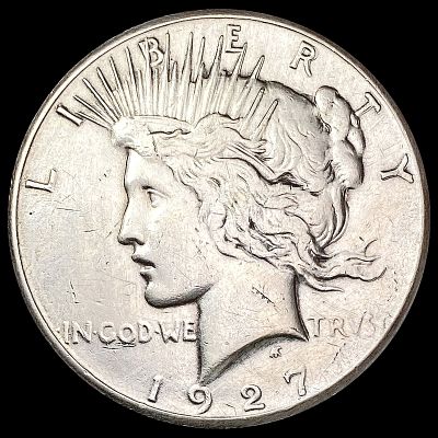 1927 Silver Peace Dollar CLOSELY UNCIRCULATED