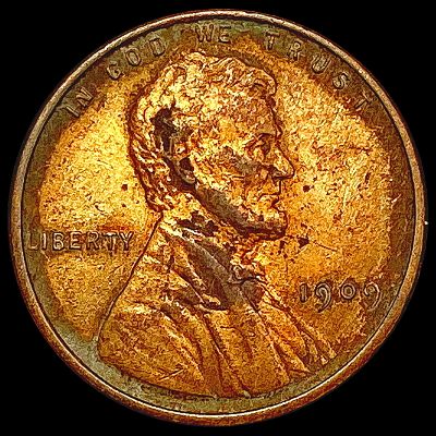 1909 VDB Wheat Cent NEARLY UNCIRCULATED