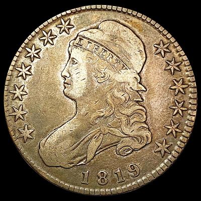 1819 Capped Bust Half Dollar LIGHTLY CIRCULATED