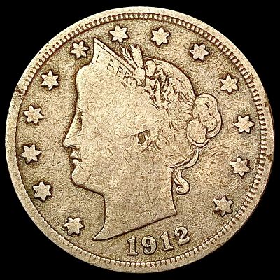 1912-S Liberty Victory Nickel NICELY CIRCULATED