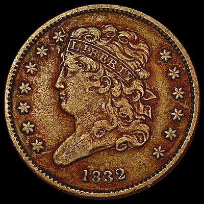1832 Classic Head Half Cent LIGHTLY CIRCULATED