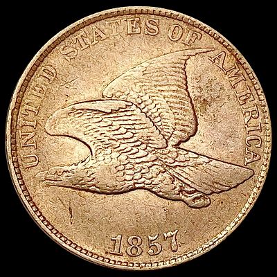 1857 Flying Eagle Cent NEARLY UNCIRCULATED