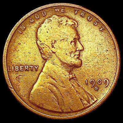 1909-S Wheat Cent NEARLY UNCIRCULATED