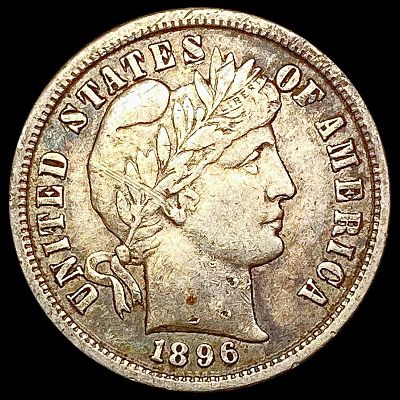 1896-S Barber Dime NEARLY UNCIRCULATED