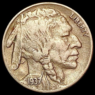 1937-D Buffalo Nickel NEARLY UNCIRCULATED