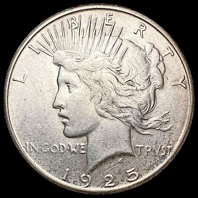 1925-S Silver Peace Dollar CLOSELY UNCIRCULATED