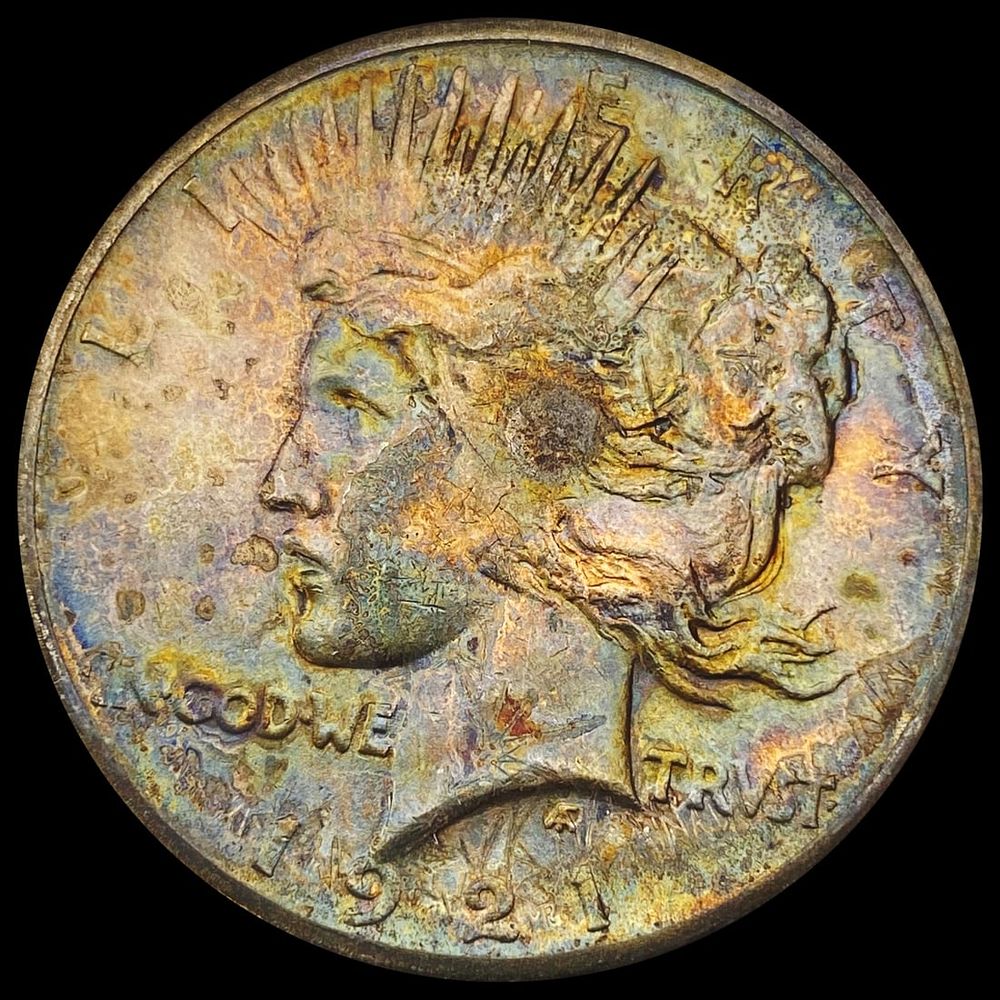 1921 Silver Peace Dollar CHOICE AU