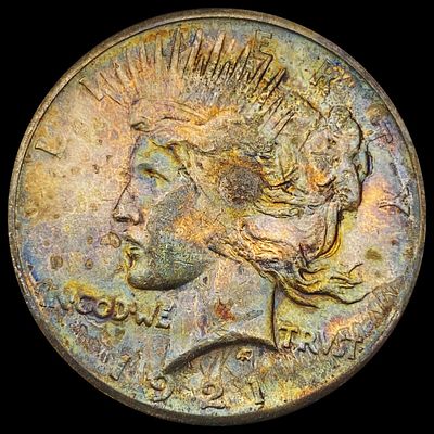 1921 Silver Peace Dollar CHOICE AU