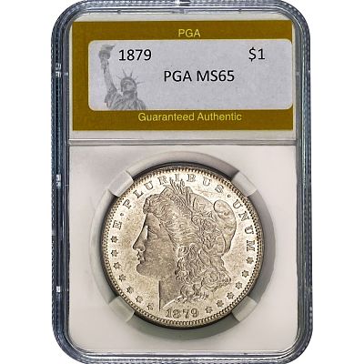 1879 Morgan Silver Dollar PGA MS65
