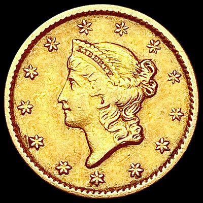 1851 Rare Gold Dollar NEARLY UNCIRCULATED
