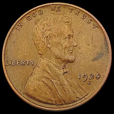 1924-D Wheat Cent NEARLY UNCIRCULATED