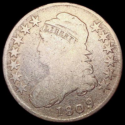 1809 Capped Bust Half Dollar NICELY CIRCULATED