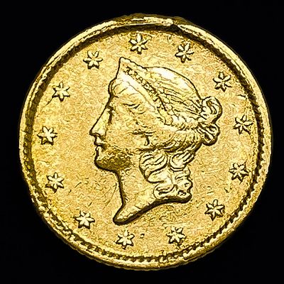 1851 Rare Gold Dollar CLOSELY UNCIRCULATED