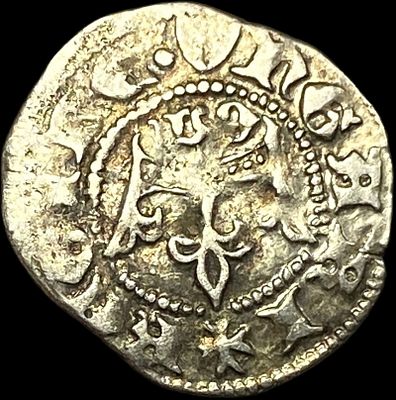1386-1395 Hungary Mary Silver Denar CLOSELY UNCIRCULATED