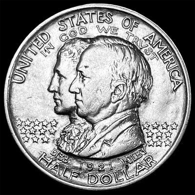 1921 Silver Alabama Half Dollar CLOSELY UNCIRCULATED. 1921 Silver Alabama Half Dollar CLOSELY 