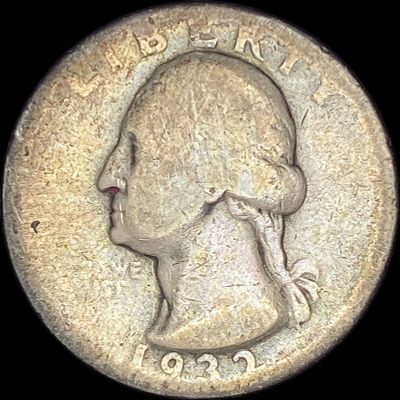 1932-D Silver Washington Quarter NICELY CIRCULATED. 1932-D Silver Washington Quarter NICELY 