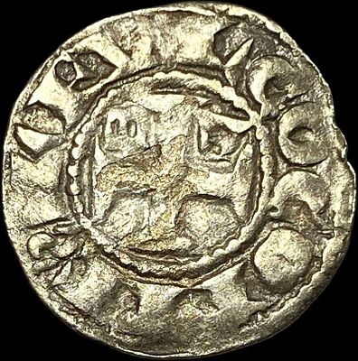 1100's Crusades France Anjou SIlver Denier NEARLY UNCIRCULATED