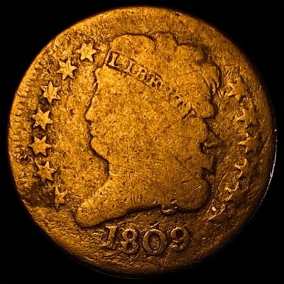 1809 Classic Head Half Cent NICELY CIRCULATED