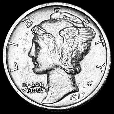 1917-S Silver Mercury Dime UNCIRCULATED