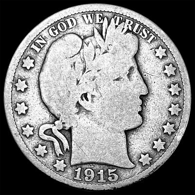 1915 Barber Half Dollar NICELY CIRCULATED