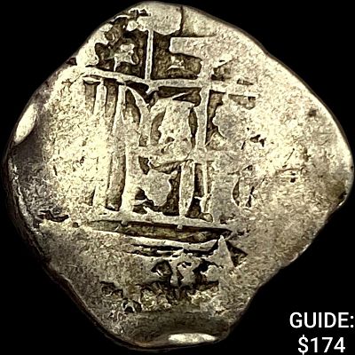 1500s-1600s Spanish Colonial Silver Cob NEARLY UNCIRCULATED