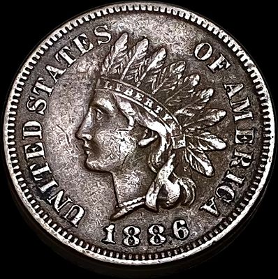1886 Indian Head Cent NEARLY UNCIRCULATED