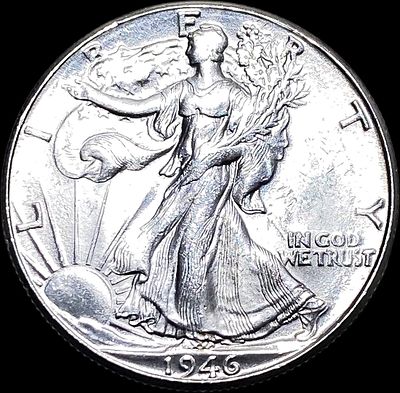 1946-D Silver Walking Liberty Half Dollar CHOICE BU