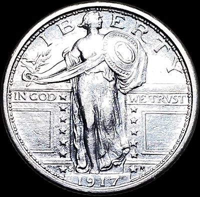 1917-S Type1 Standing Liberty Quarter CLOSELY UNCIRCULATED