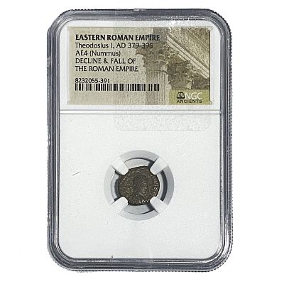 Eastern Roman Theodosius I, AD379-395 AE4(Nummus) NGC