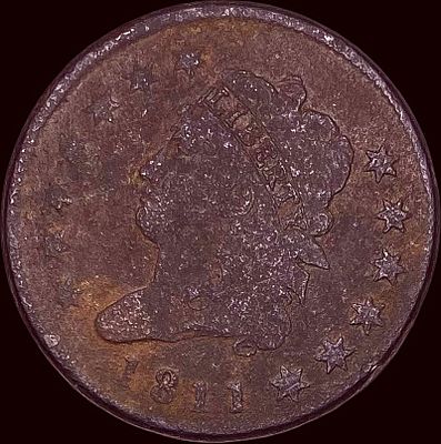 1811 Classic Head Large Cent NICELY CIRCULATED. 1811 Classic Head Large Cent NICELY CIRCULATED