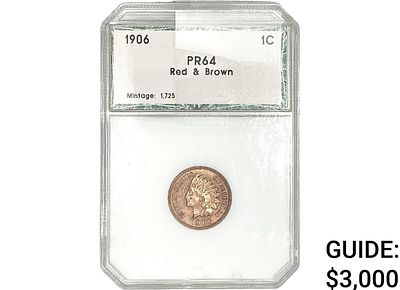 1906 Indian Head Cent PCI PR64