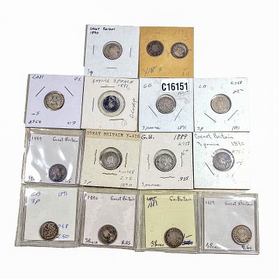 Various Dates Silver GB 3 Pence Jubilee Victoria HIGH GRADE