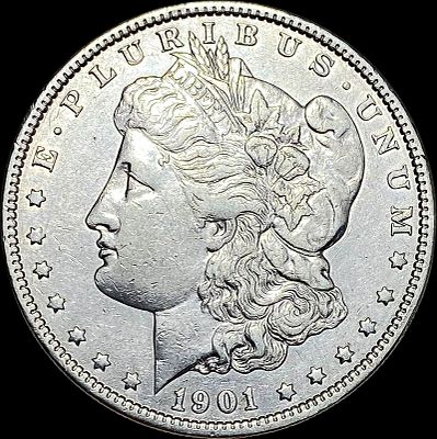 1901 Morgan Silver Dollar CLOSELY UNCIRCULATED. 1901 Morgan Silver Dollar CLOSELY UNCIRCULATED