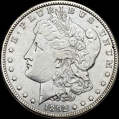 1892-CC Morgan Silver Dollar CLOSE UNC