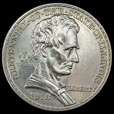 1918 Illinois Commemorative Half Dollar CHOICE BU