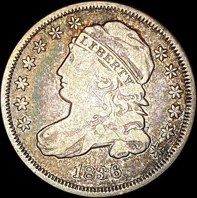 1836 Capped Bust Dime LIGHTLY CIRCULATED