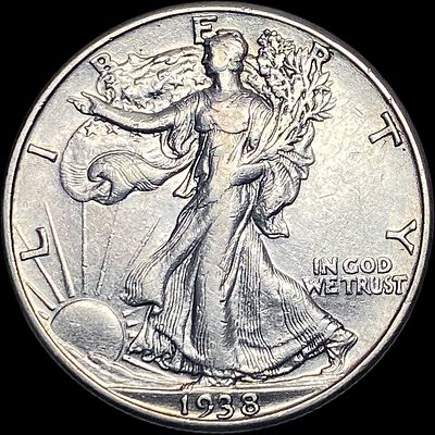 1938-D Walking Liberty Half Dollar NEARLY UNCIRCULATED. 1938-D Walking Liberty Half Dollar 